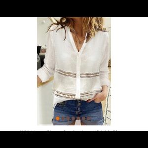 White blouse and black blouse